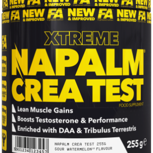 FA Xtreme Napalm Crea Test avec DAA et Tribulus Terrestris 255g